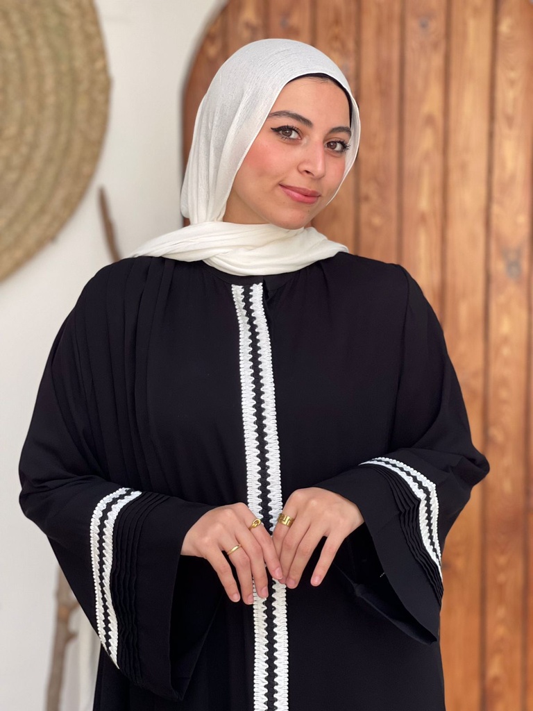 Hagag Hoda Abaya - Black-W