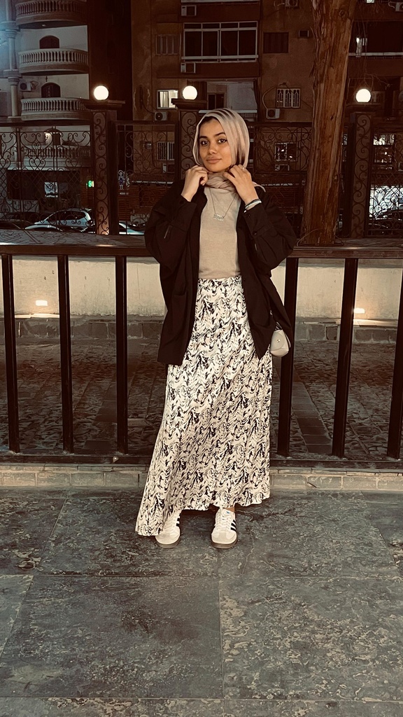 Hagag Lamma satin skirt