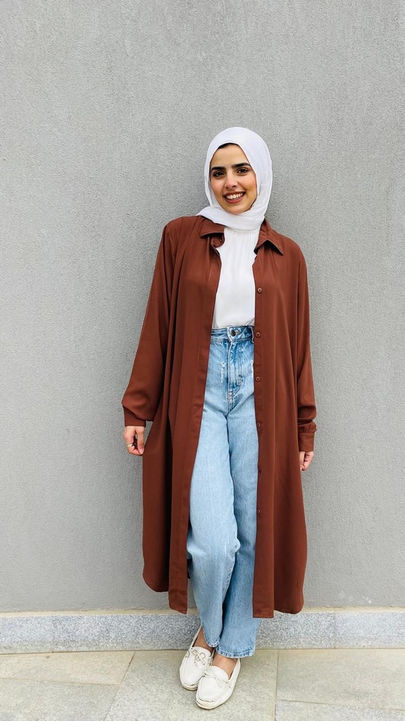 Hagag Long Shirt Chimes- Brown