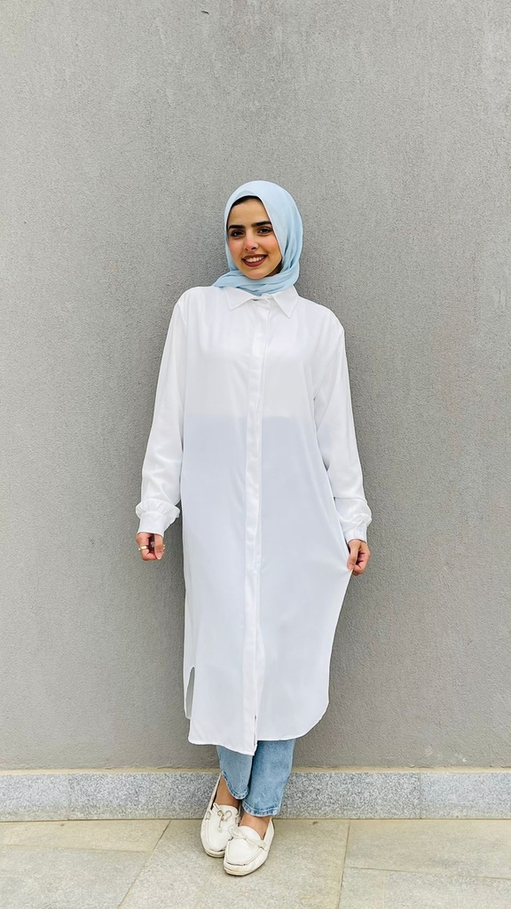Hagag Long Shirt Chimes- White