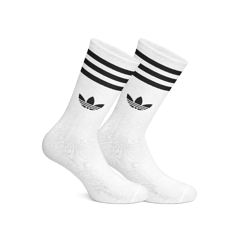 dot Adidas white in black socks