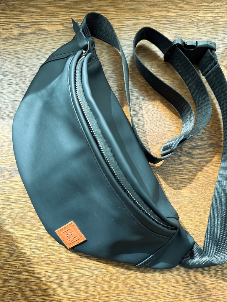 dot waist bag navy blue