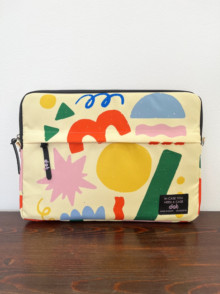 dot Shape symphony in yellow13 inch Laptop Sleeve