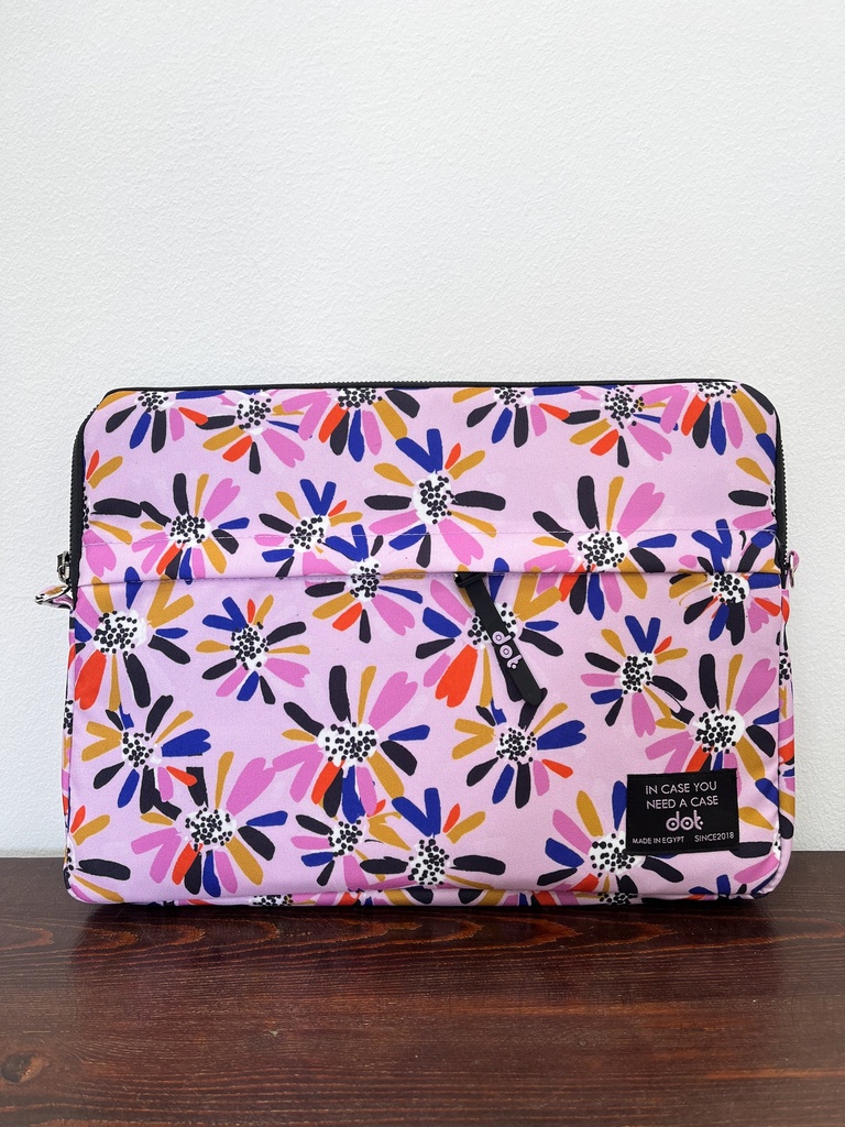 dot Wildflower in pink 13 inch Laptop Sleeve