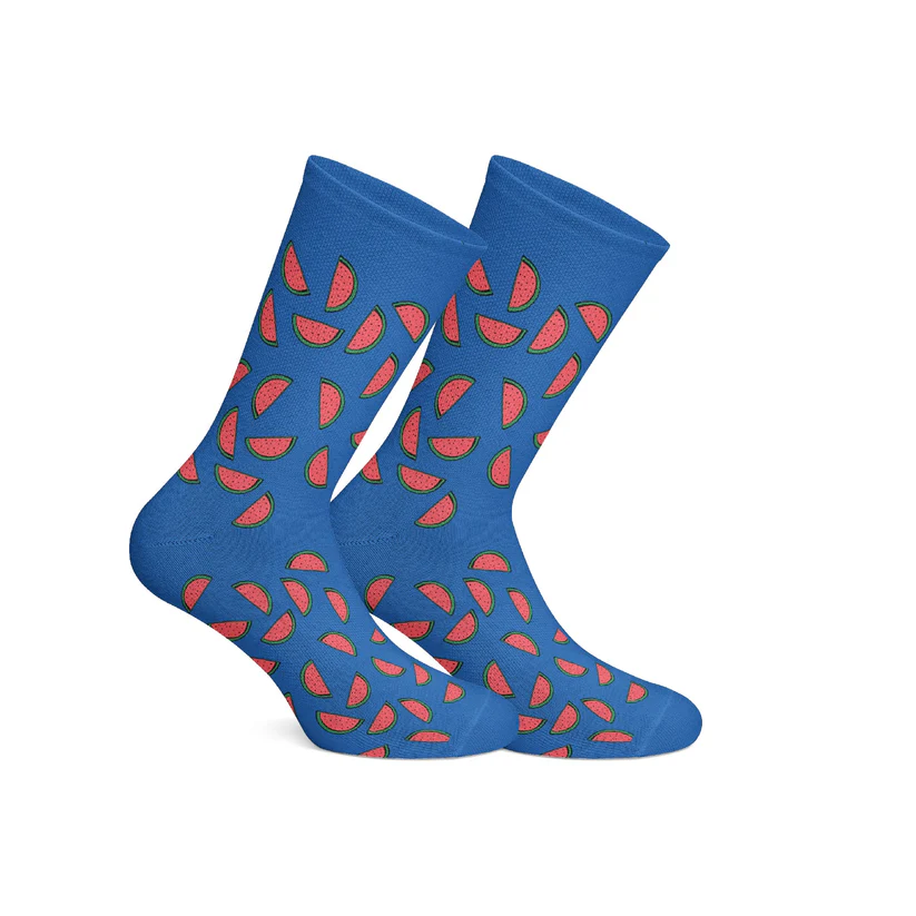 dot Watermelon Blue socks