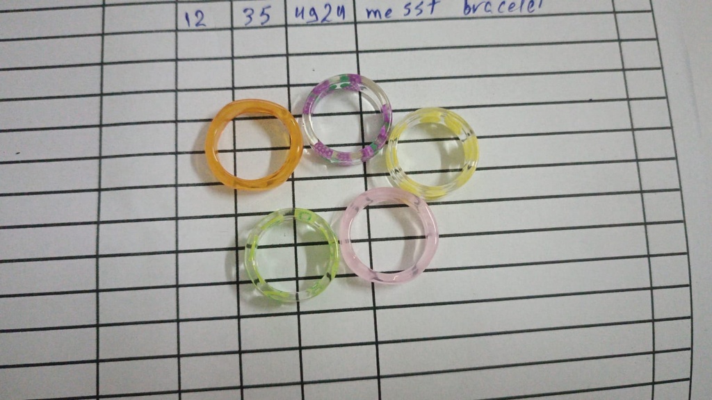 dot small resin ring
