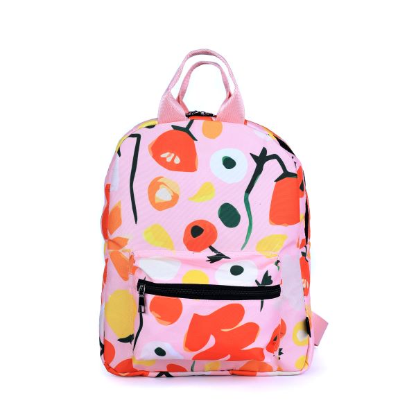 dot pink flower mini bag