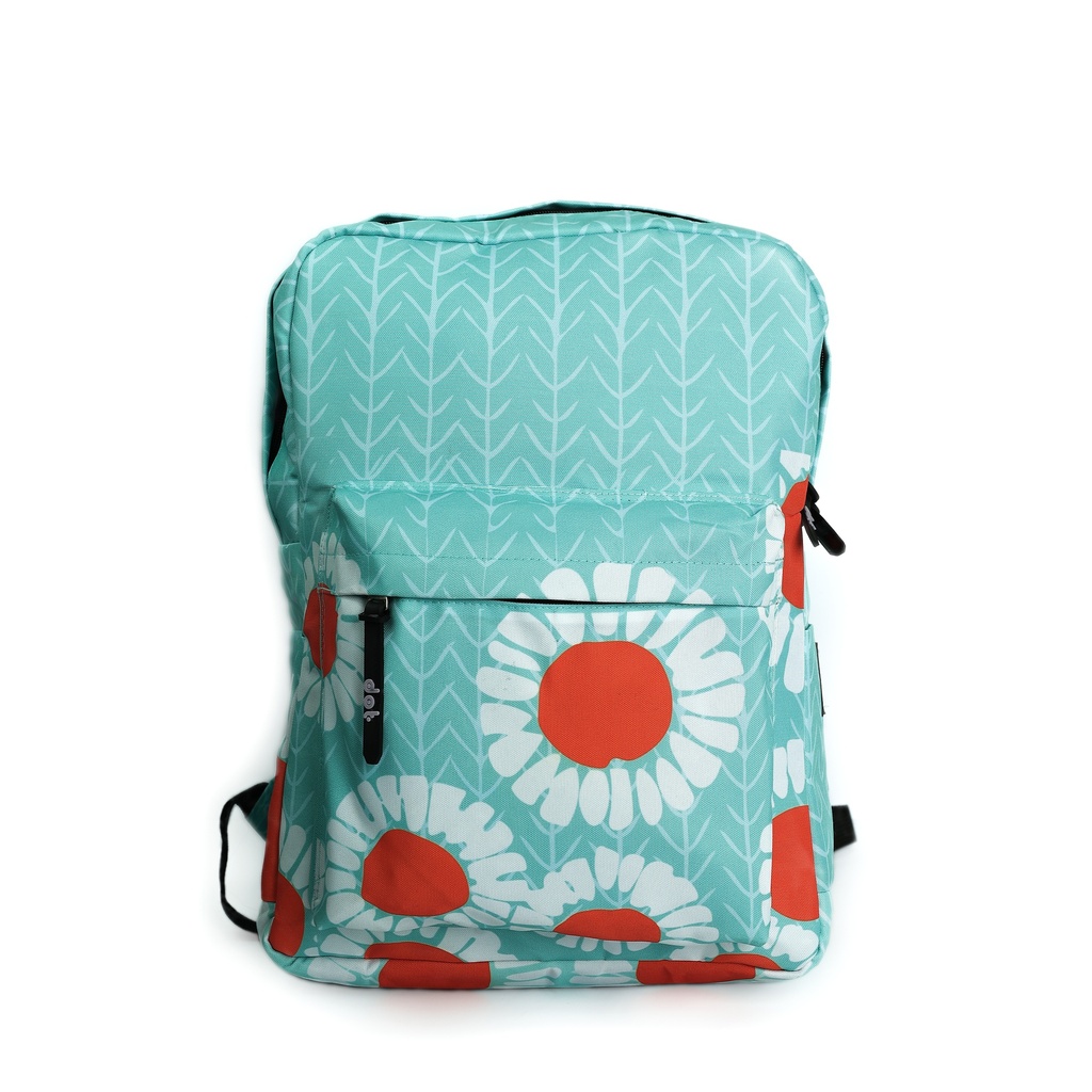 dot bag white flower pattern