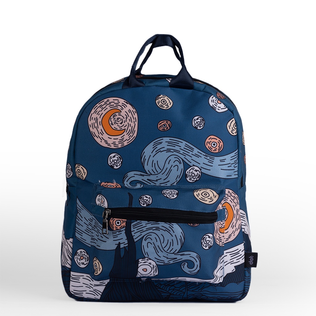 dot starry night black mini bag