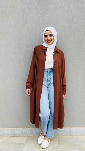 Hagag Long Shirt Chimes- Brown