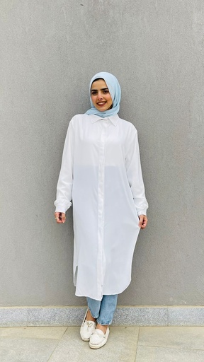 Hagag Long Shirt Chimes- White