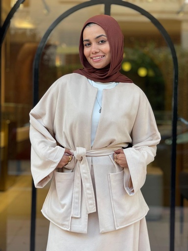Hagag Malika Suede Jacket - Beige