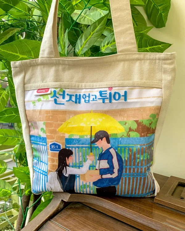 [4434] dot Crash landing on you Magical Tote Bag