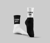 [4731] dot Turn Off & Turn On Mid Calf Socks