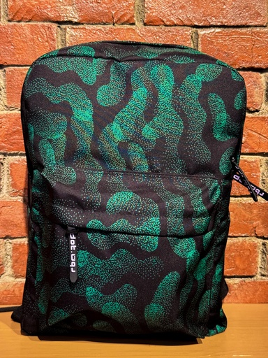 [4878] dot paisley forest green pattern