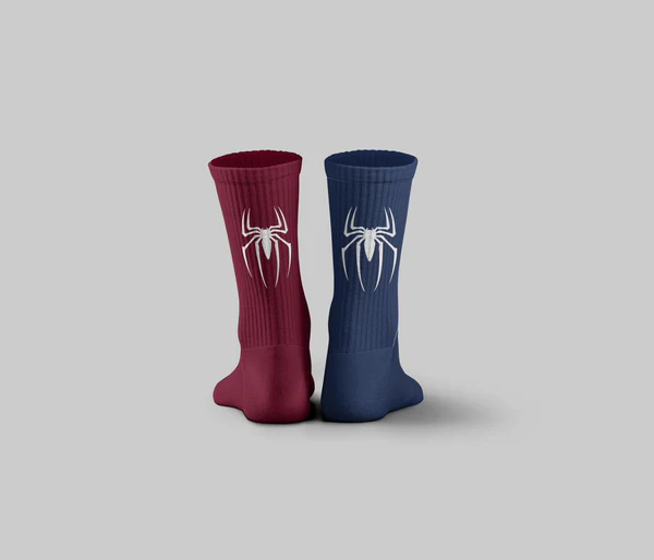 [4952] dot Spider & venom Socks