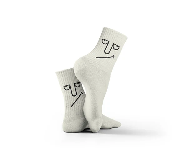 [4954] dot Sarcastic Look Socks