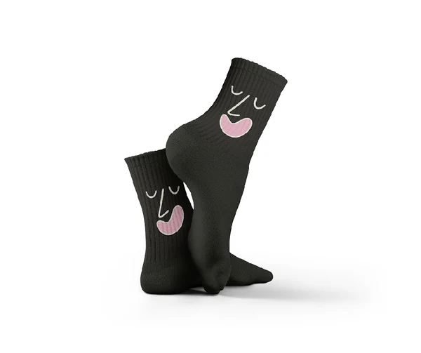 [4956] dot Dreamy Face Socks