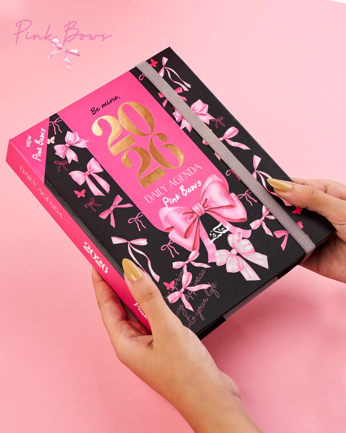[4959] dot Pink Bows Daily Agenda 2026