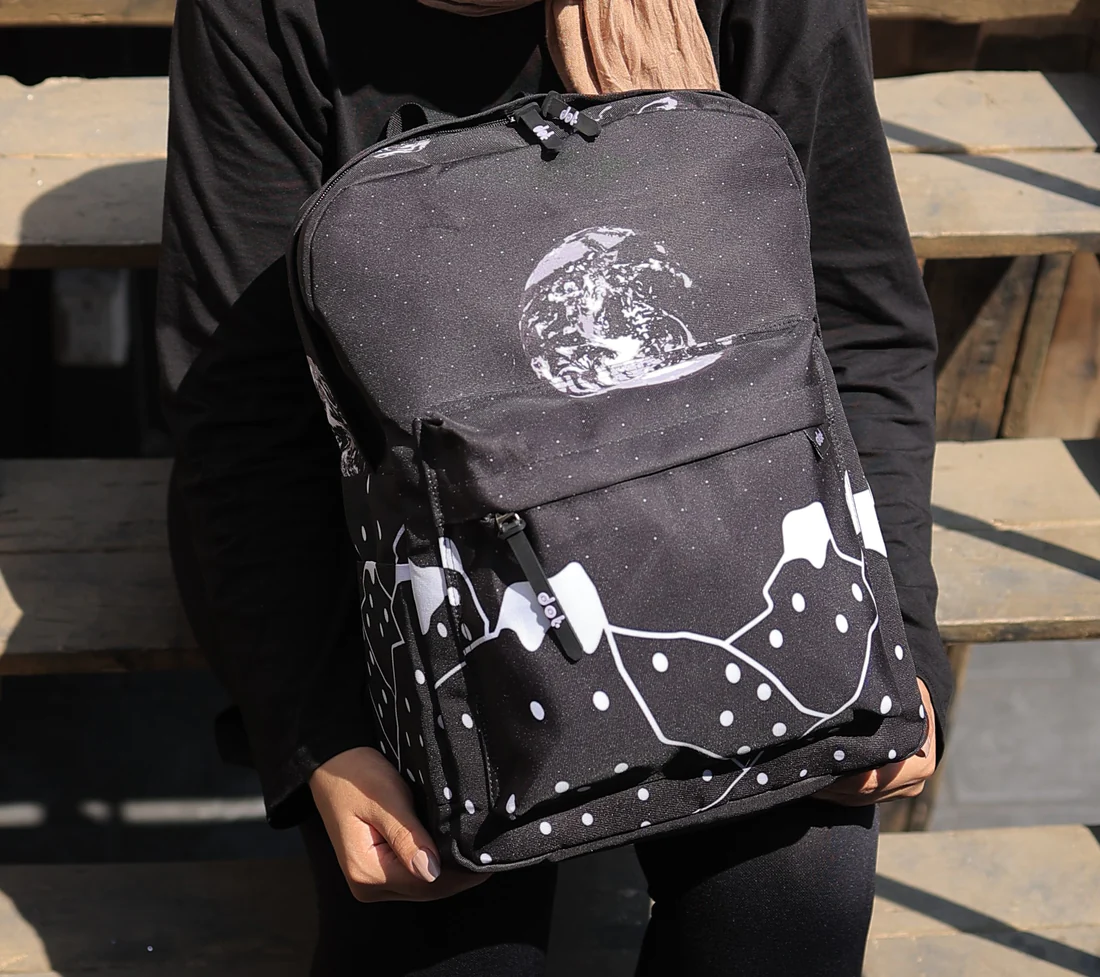 [3525] dot bag mountain printed