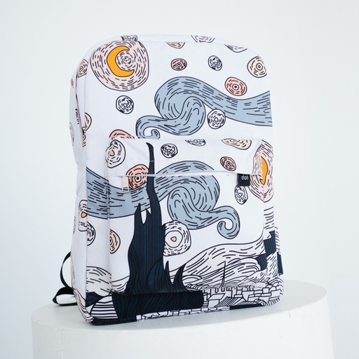 [3104] dot bag starry night white