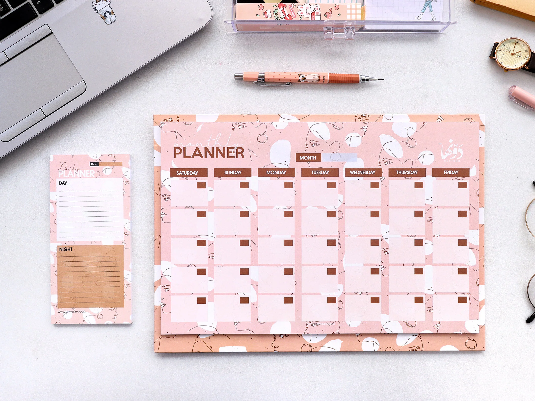 [2750] dot Desk Calander - girly