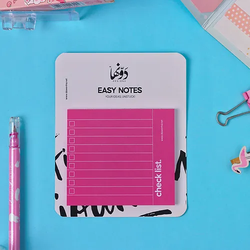 [3583] dot Easy notes white - check list