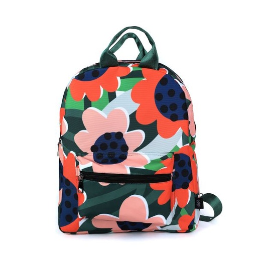 [3519] dot green flower mini bag
