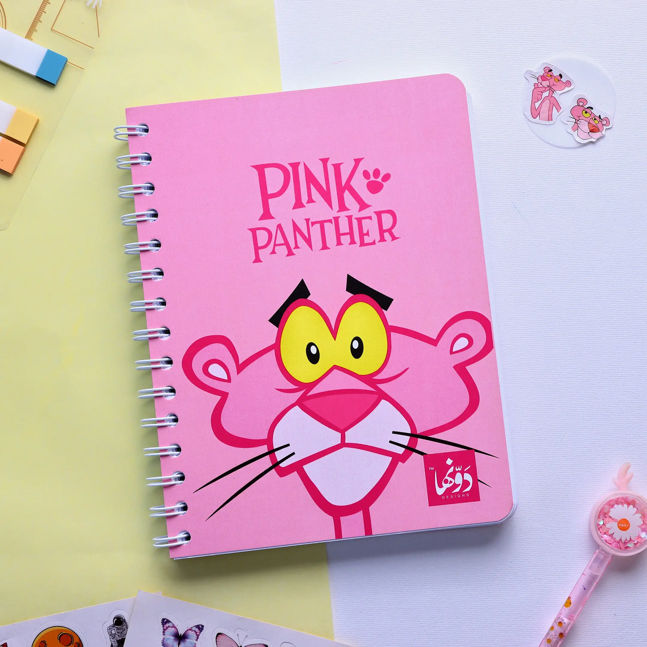 [3339] dot Notebook wired pink panther
