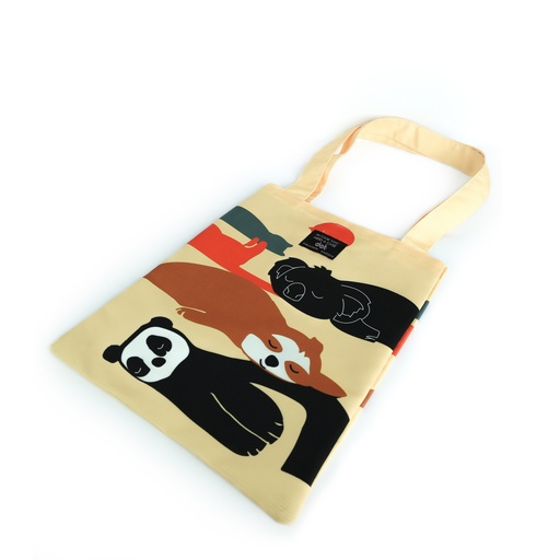 [3759] dot panda tote bag