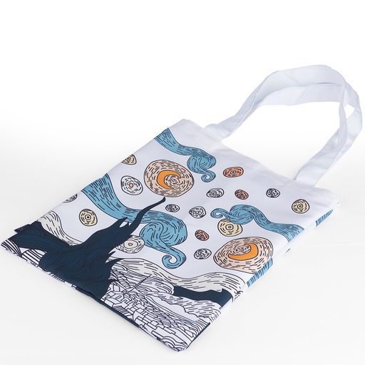 [3105] dot starry night tote bag