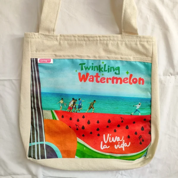 [3959] dot Tote Bags Watermelon 1
