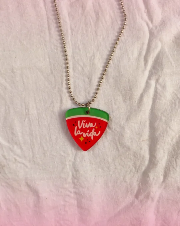 [3884] dot watermelon necklace